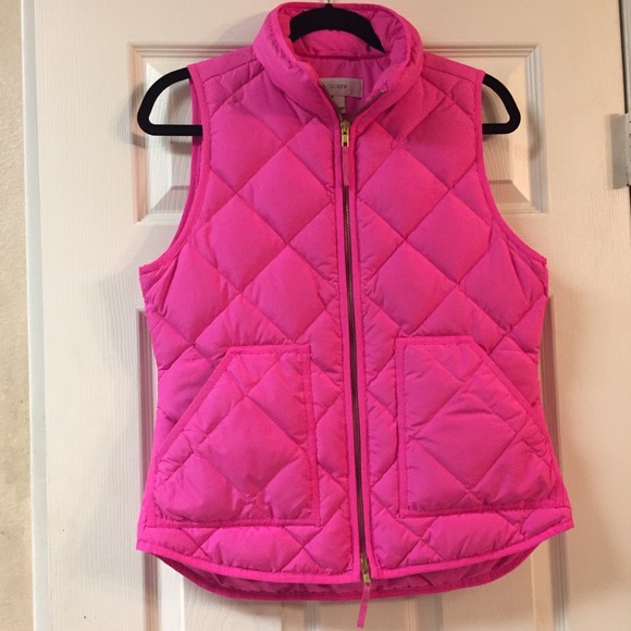 J Crew Pink Quilted Puffer Vest | Poshmark
